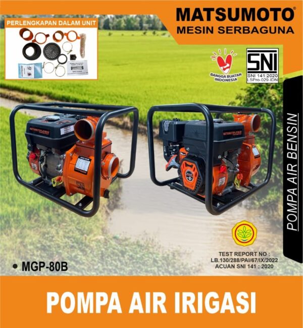 Mesin Pompa Air Irigasi Sawah 3inch irigasi Matsumoto MGP 80 B CROP