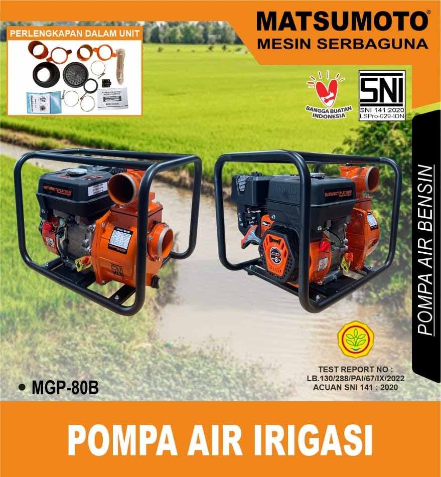 Mesin Pompa Air Irigasi Sawah 3inch irigasi Matsumoto MGP 80 B CROP