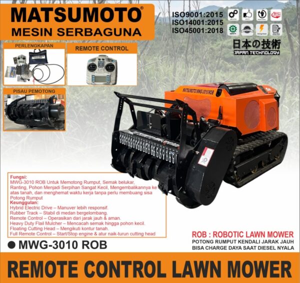 Matsumoto MWG-3010 ROB (Remote Control Lawn Mower) Produk